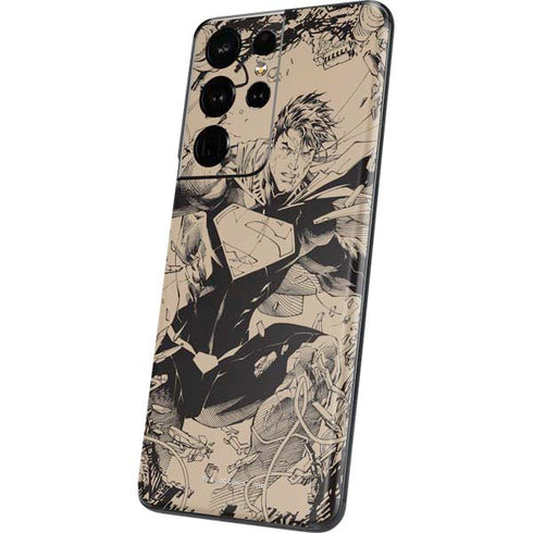 DC Comics Superman Unchained #1 Original Cover Pencils Galaxy S21 Ultra 5G Skin